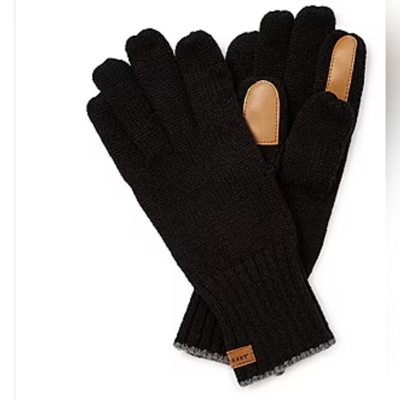 Isotoner Womans Lightweight SmartDri SmarTouch Screen Cold Weather Gloves Black - Picture 2 of 8
